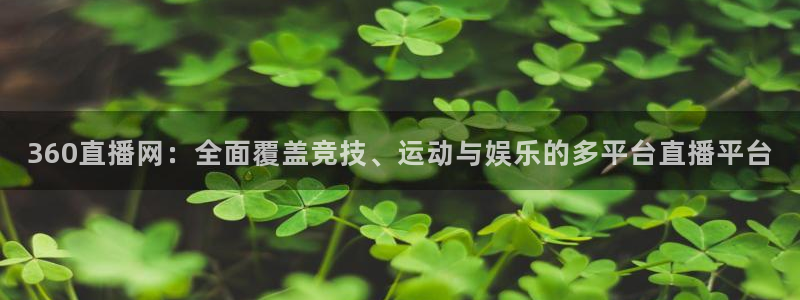 360直播网：全面覆盖竞技、运动与娱乐的多平台直播平台